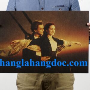 Tranh giấy kraft dán tường phong cách cổ điển (vintage decoration)