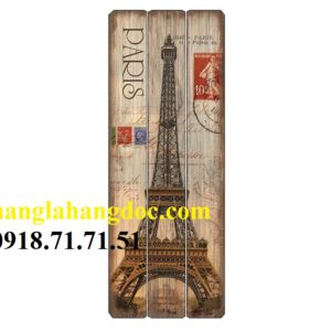 Tranh gỗ 30×80 phong cách Retro vintage châu Âu