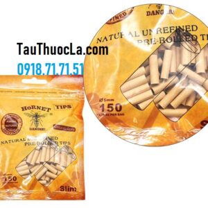 Túi 150 đầu tip 5mm giấy tự nhiên Hornet cho thuốc lá cuốn tay