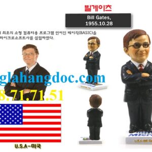 Tượng Bill Gate 3D thu nhỏ trang trí độc đáo