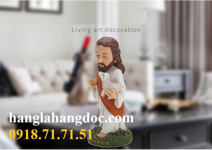 Tượng chúa Jesus nhựa thông cao cấp
