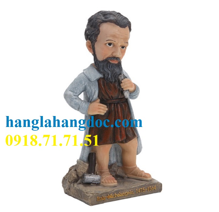 Tượng nhà điêu khắc nổi tiếng Michelangelo (Phục hưng Ý)
