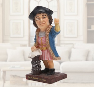 Tượng nhà thám hiểm Christopher Columbus (7×6.5×16.5cm)