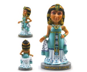 Tượng nữ hoàng Cleopatra, biểu tượng sắc đẹp & quyền lực Ai Cập cổ đại (7×7.5x16cm)