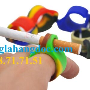 Vòng nhẫn silicon kẹp điếu thuốc lá rãnh tay