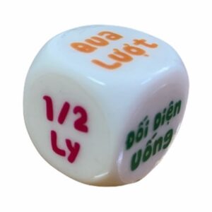Xí ngầu uống bia tiếng Việt cỡ 2cm