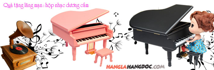 Quà tặng lãng mạn : hộp nhạc dương cầm